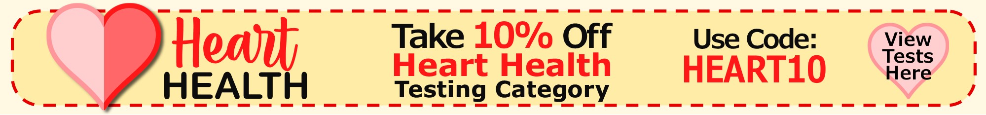 Heart Health Month 10% Off Heart Health Test Category